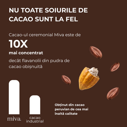 Cacao pură de ceremonie - 600mg de flavanol